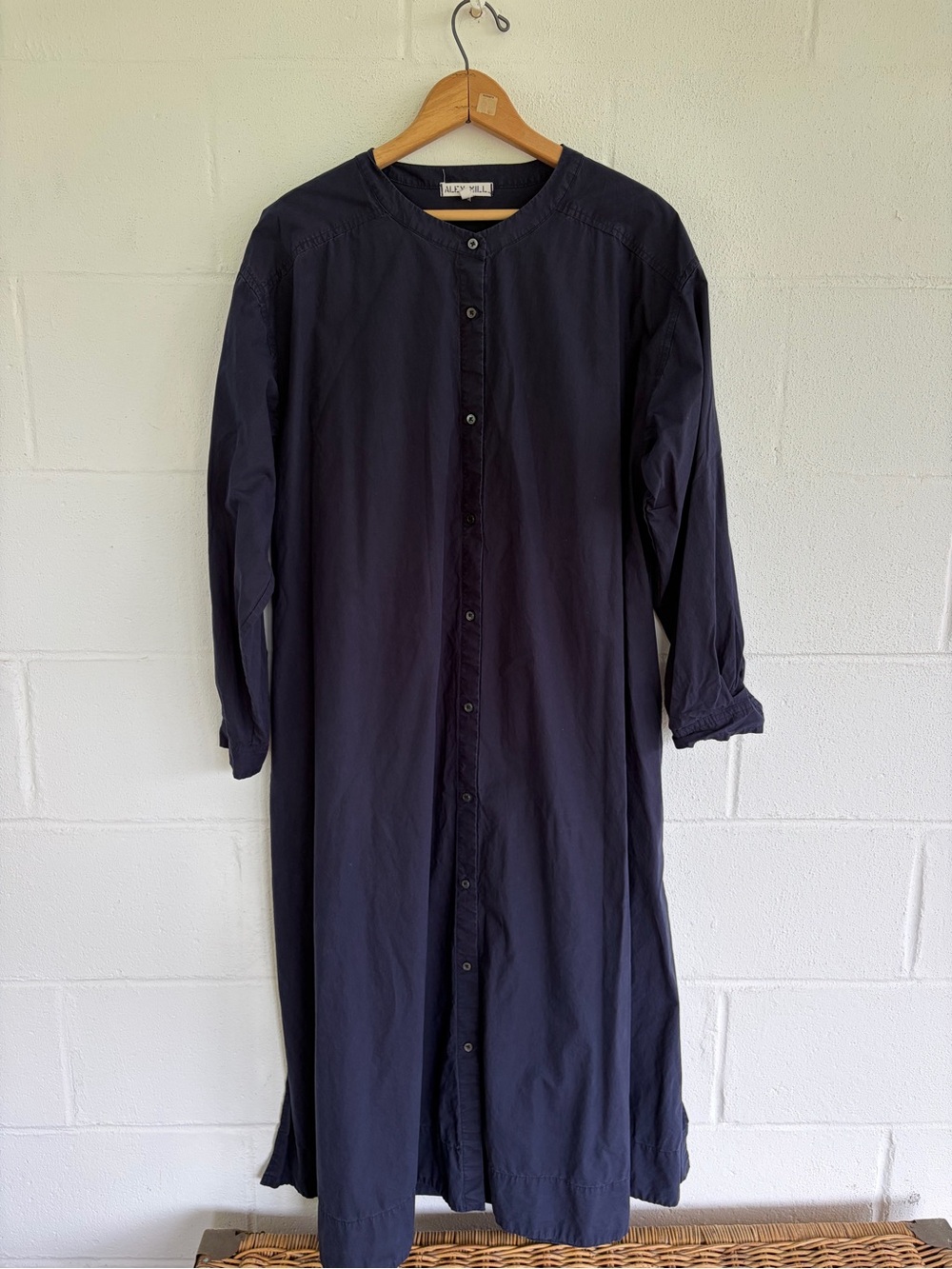 Alex Mill - Navy Longline Button-Down Dress